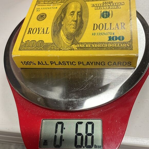 Playing Cards $100 Bill Design, all-plastic 2-decks NEW in Box - Picture 11 of 12